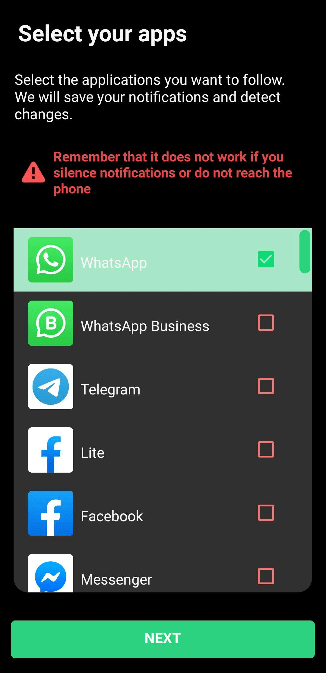 Recall deleted messages on Whatsapp